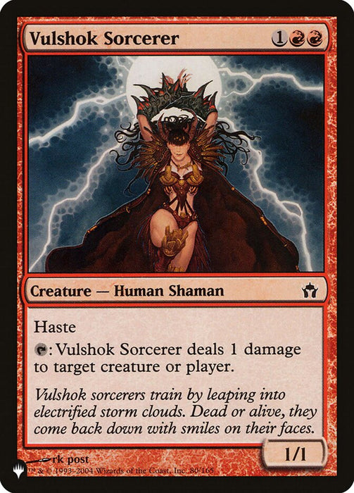 Vulshok Sorcerer (The List) Light Play