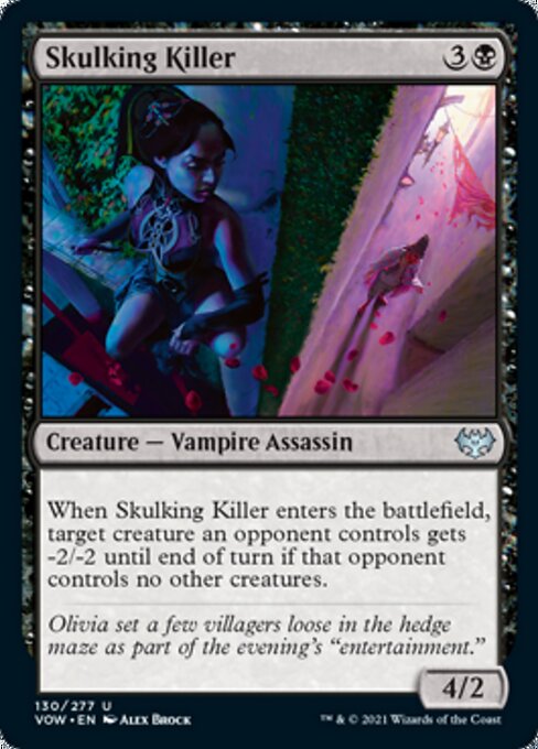 Skulking Killer (Innistrad: Crimson Vow) Light Play Foil