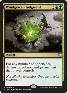 Windgrace's Judgment (Commander 2018) Light Play