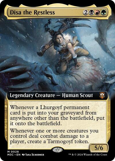 Disa the Restless (Extended Art) (Commander: Modern Horizons 3) Light Play