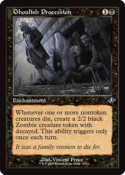 Ghoulish Procession (Retro Frame) (Innistrad Remastered) Light Play