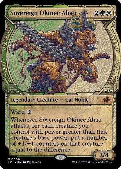 Sovereign Okinec Ahau (Showcase) (The Lost Caverns of Ixalan) Light Play
