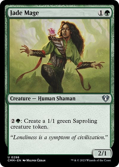 Jade Mage (Commander Masters) Near Mint Foil