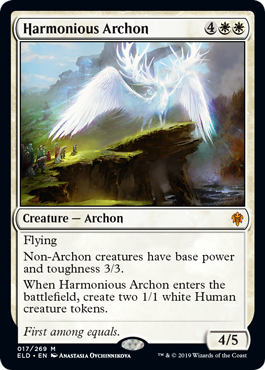 Harmonious Archon (Throne of Eldraine) Light Play Foil