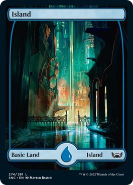 Island (274) (Streets of New Capenna) Light Play Foil