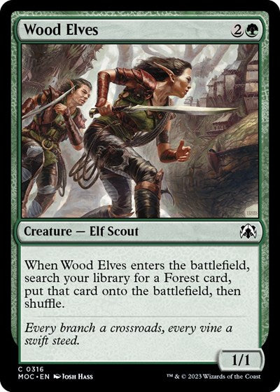 Wood Elves (Commander: March of the Machine) Near Mint