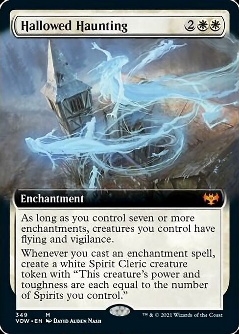 Hallowed Haunting (Extended Art) (Innistrad: Crimson Vow) Light Play