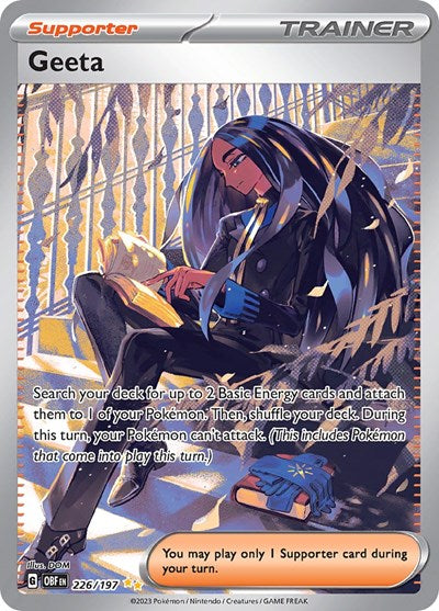 Geeta - 226 (Scarlet and Violet: Obsidian Flames) Near Mint Holofoil