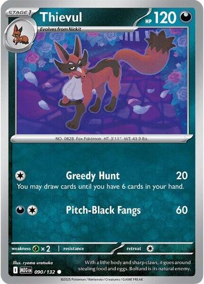 Thievul (ME01: Mega Evolution) Near Mint Reverse Holofoil