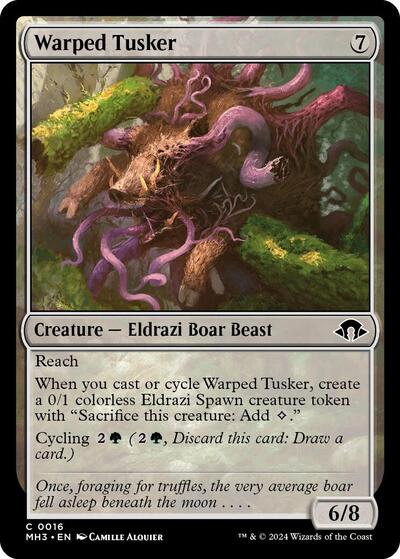 Warped Tusker (Modern Horizons 3) Light Play Foil