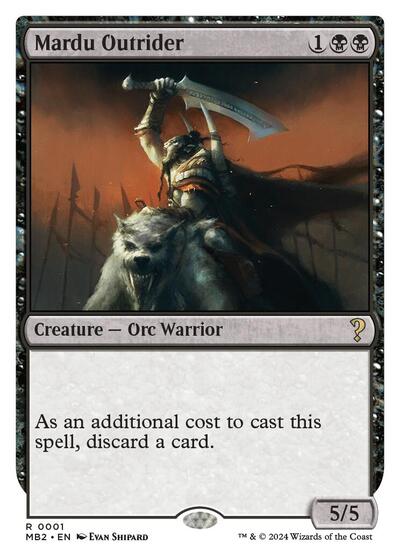 Mardu Outrider (White Border) (Mystery Booster 2) Near Mint