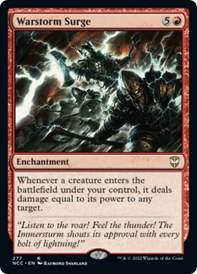 Warstorm Surge (Commander: Streets of New Capenna) Light Play