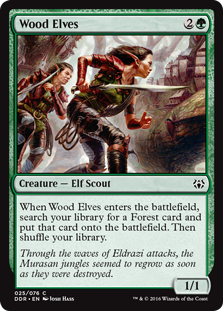 Wood Elves (Duel Decks: Nissa vs Ob Nixilis) Light Play