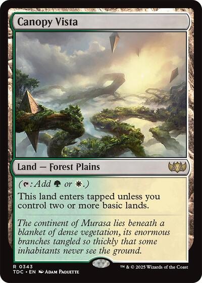 Canopy Vista (Commander: Tarkir: Dragonstorm) Light Play