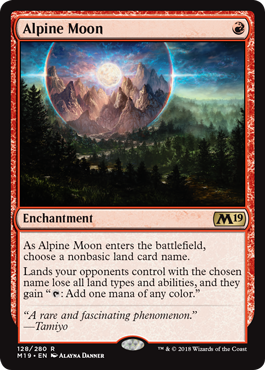 Alpine Moon (Magic 2019 Core Set) Light Play