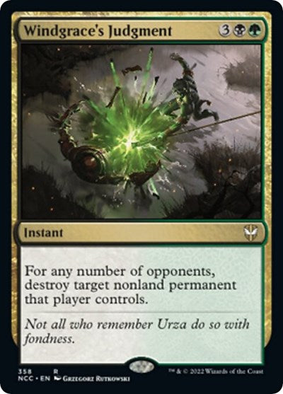 Windgrace's Judgment (Commander: Streets of New Capenna) Light Play