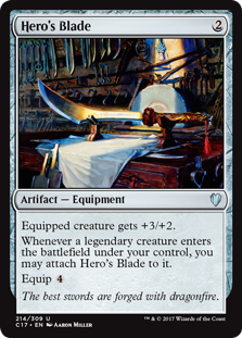 Hero's Blade (Commander 2017) Light Play