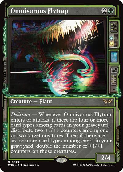 Omnivorous Flytrap (Showcase) (Duskmourn: House of Horror) Near Mint Foil