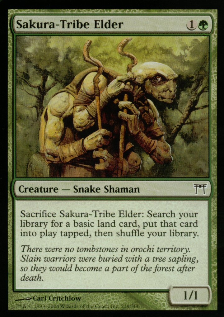 Sakura-Tribe Elder (Champions of Kamigawa) Light Play