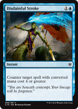 Disdainful Stroke (Commander 2016 Edition) Light Play