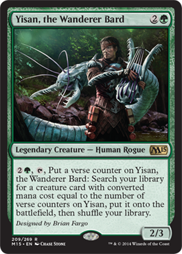 Yisan, the Wanderer Bard (Magic 2015 Core Set) Light Play