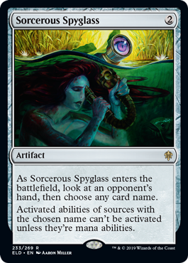 Sorcerous Spyglass (Throne of Eldraine) Light Play Foil
