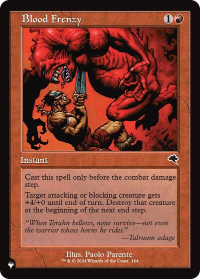 Blood Frenzy (The List) Near Mint