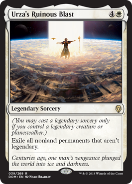 Urza's Ruinous Blast (Dominaria) Light Play