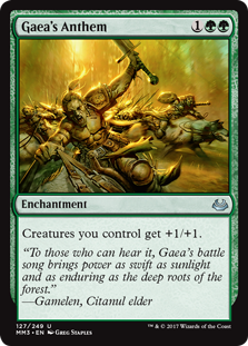 Gaea's Anthem (Modern Masters 2017) Light Play