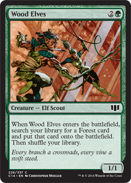 Wood Elves (Commander 2014 Edition) Light Play