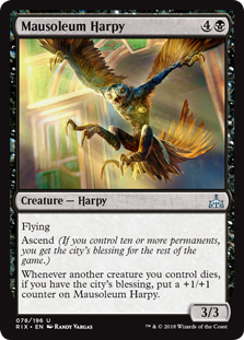 Mausoleum Harpy (Rivals of Ixalan) Light Play Foil