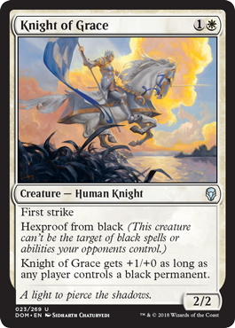 Knight of Grace (Dominaria) Light Play