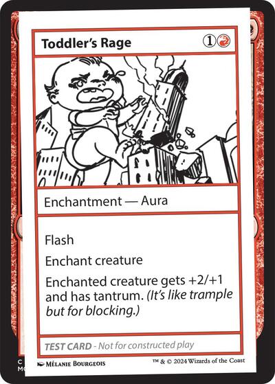 Toddler's Rage (Mystery Booster 2 Playtest Cards) Near Mint