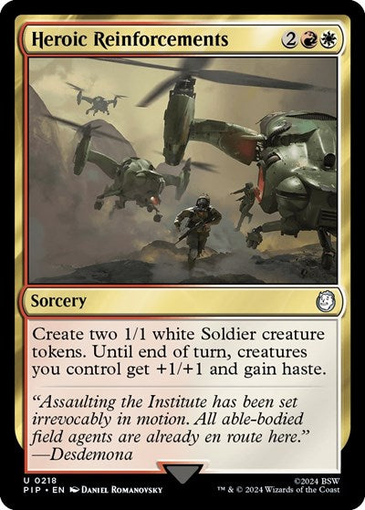 Heroic Reinforcements (Universes Beyond: Fallout) Light Play Foil