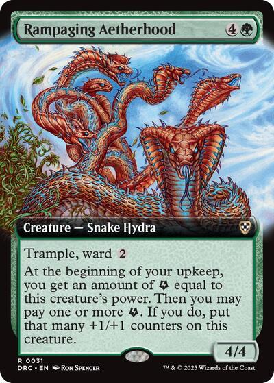 Rampaging Aetherhood (Extended Art) (Commander: Aetherdrift) Light Play