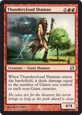 Thundercloud Shaman (Modern Masters) Light Play