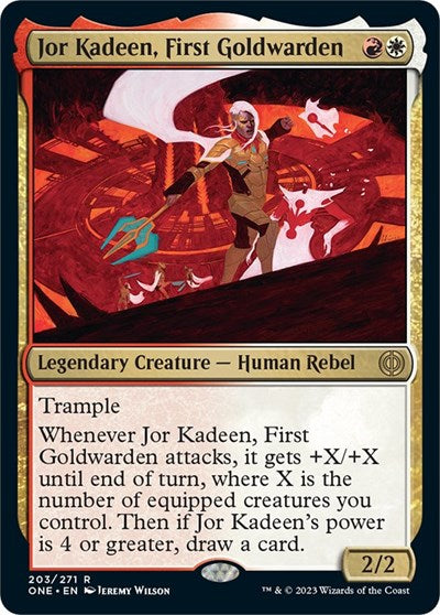 Jor Kadeen, First Goldwarden (Phyrexia: All Will Be One) Light Play Foil
