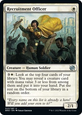 Recruitment Officer (The Brothers' War) Near Mint Foil