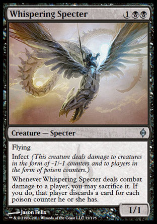 Whispering Specter (New Phyrexia) Light Play