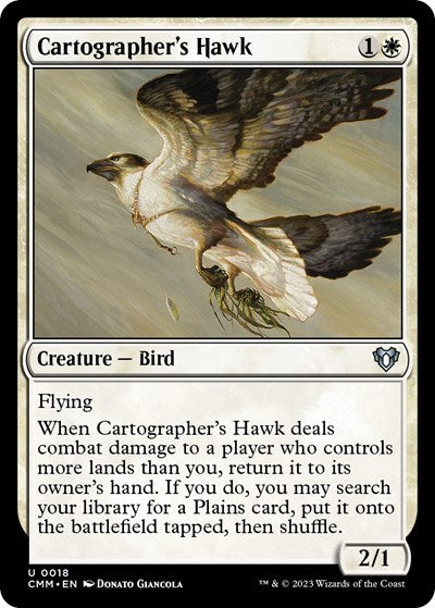 Cartographer's Hawk (Commander Masters) Light Play