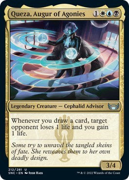 Queza, Augur of Agonies (Streets of New Capenna) Light Play Foil