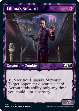 Liliana's Steward (Showcase) (Magic 2021 Core Set) Light Play Foil