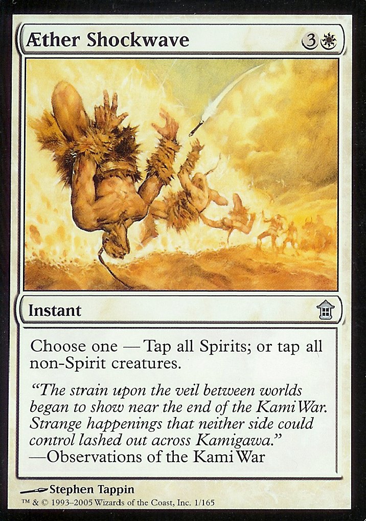 Aether Shockwave (Saviors of Kamigawa) Light Play