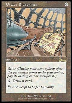 Urza's Blueprints (Urza's Legacy) Light Play