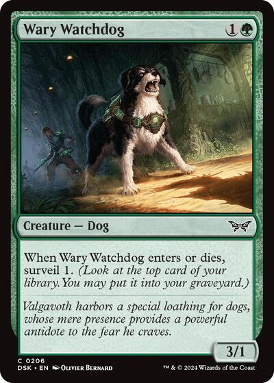 Wary Watchdog (Duskmourn: House of Horror) Near Mint Foil
