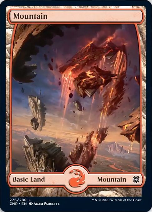 Mountain (276) (Zendikar Rising) Light Play Foil