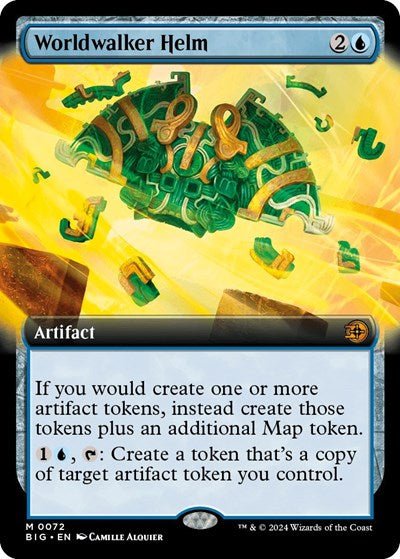 Worldwalker Helm (Extended Art) (Outlaws of Thunder Junction: The Big Score) Light Play