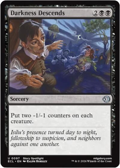 Darkness Descends (Lorwyn Eclipsed) Near Mint