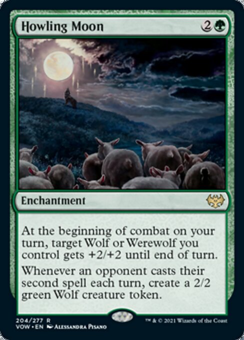 Howling Moon (Innistrad: Crimson Vow) Light Play