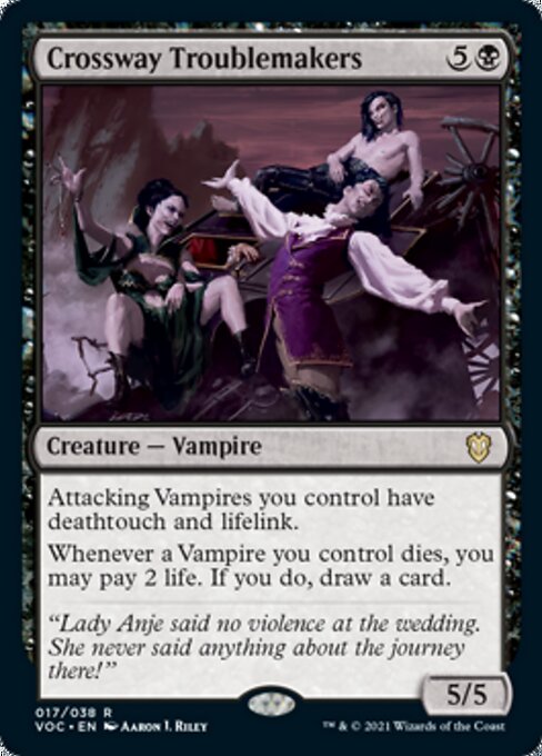 Crossway Troublemakers (Commander 2021 Crimson Vow) Light Play